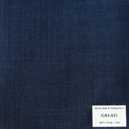 G84.031 Kevinlli V7 - Vải Suit 80% Wool - Xanh dương Trơn